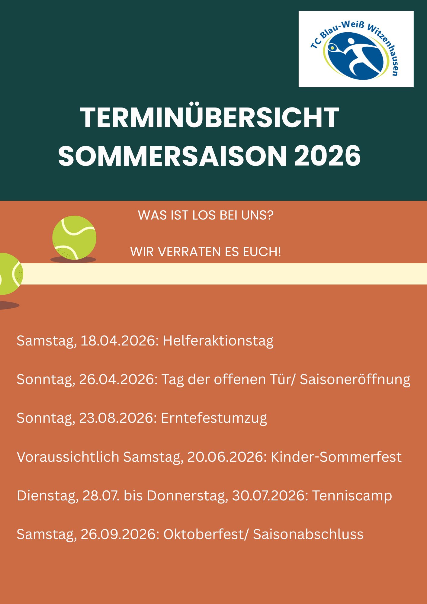 Jahrestermine BW Witzenhausen